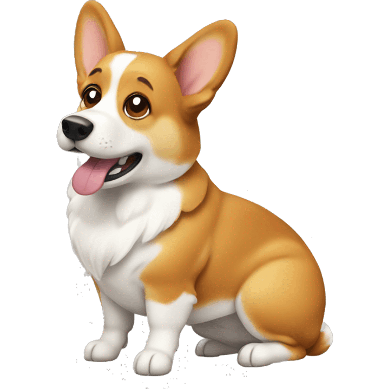 pooping corgi emoji