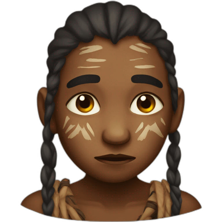 Aborigine is crying emoji