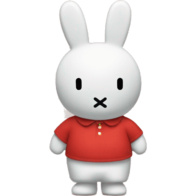 miffy using red shirt, just one miffy emoji