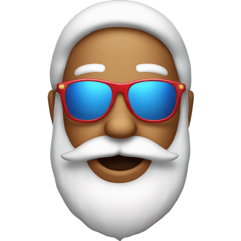 Santa Claus with sunglasses emoji