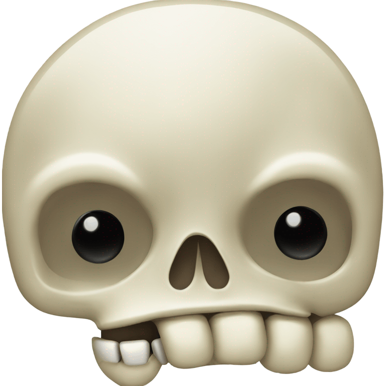 Shushing skull emoji