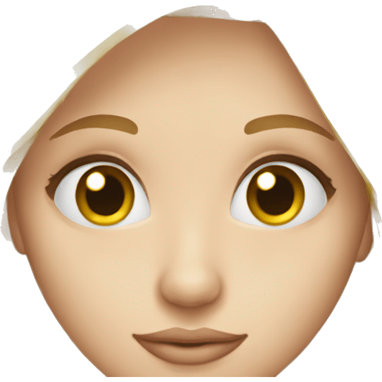 Fille blonde au yeux bleus  emoji