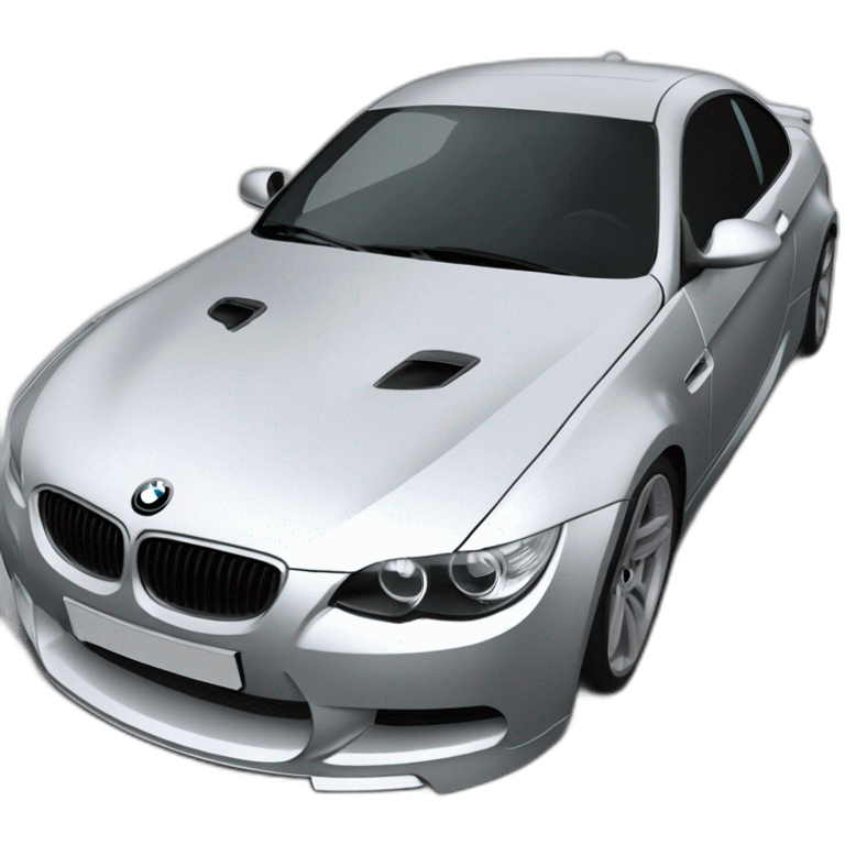 Bmw e92 coupé silver emoji