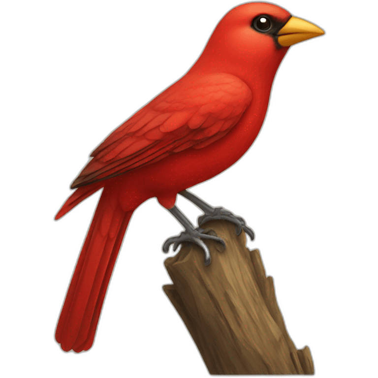 red bird emoji