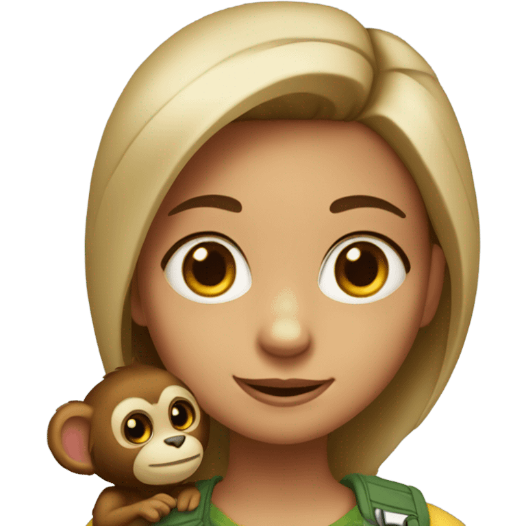 Monkey girl emoji