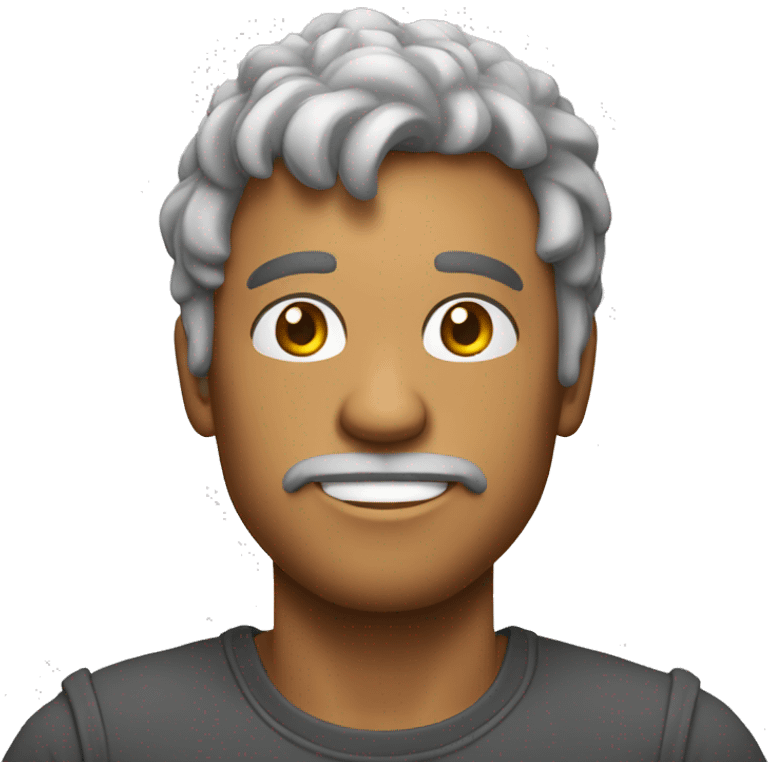 homem gordo jogando emoji