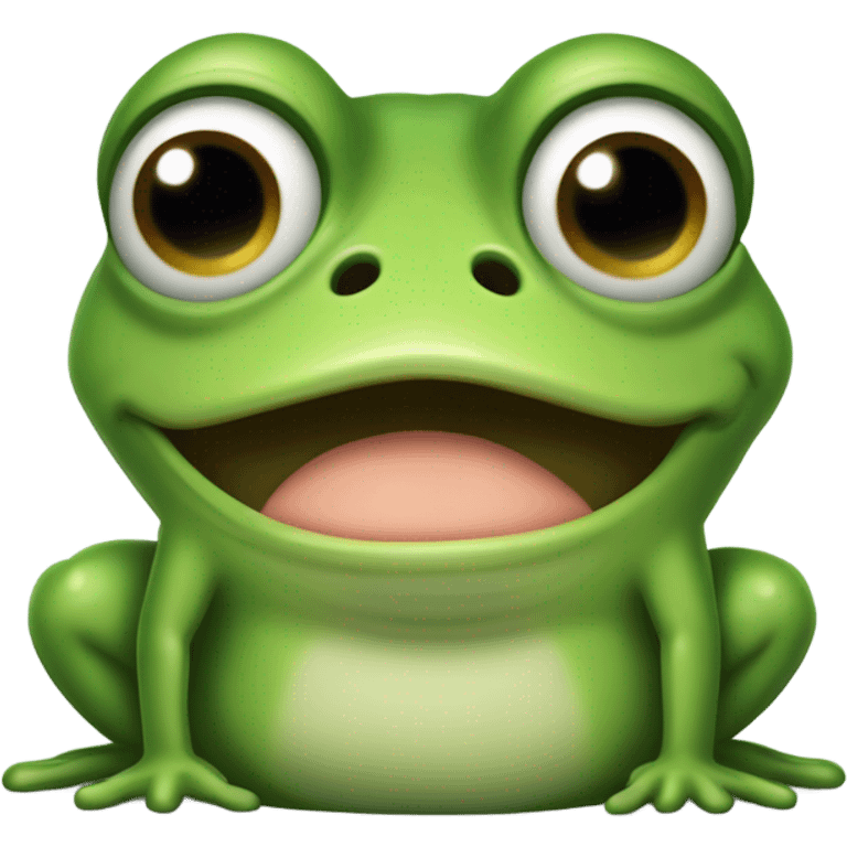 Unhappy frog emoji