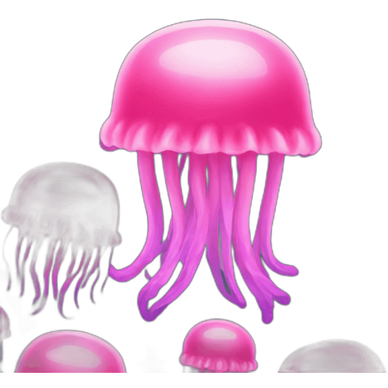 Pink jellyfish emoji