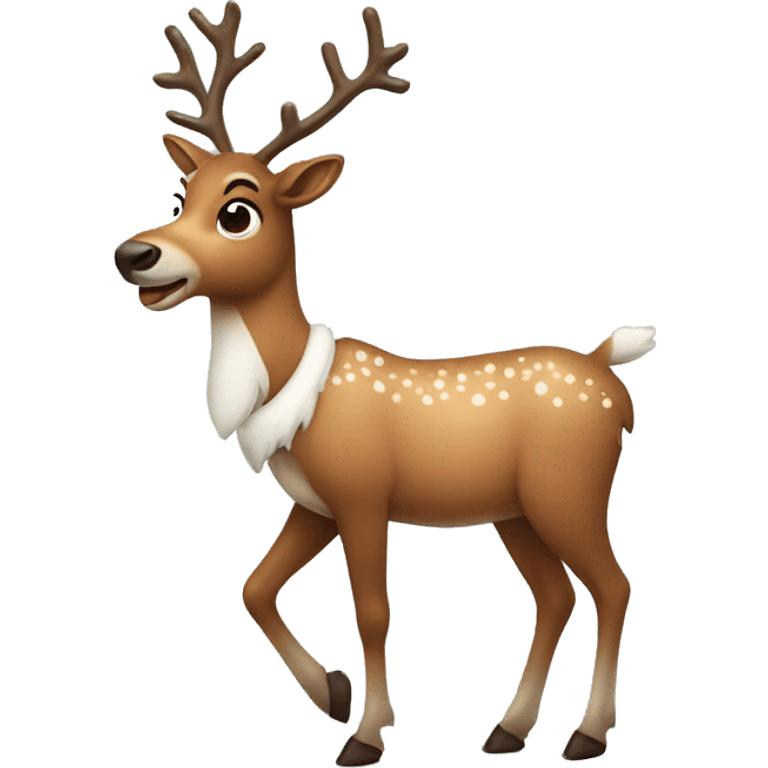 Christmas reindeer emoji