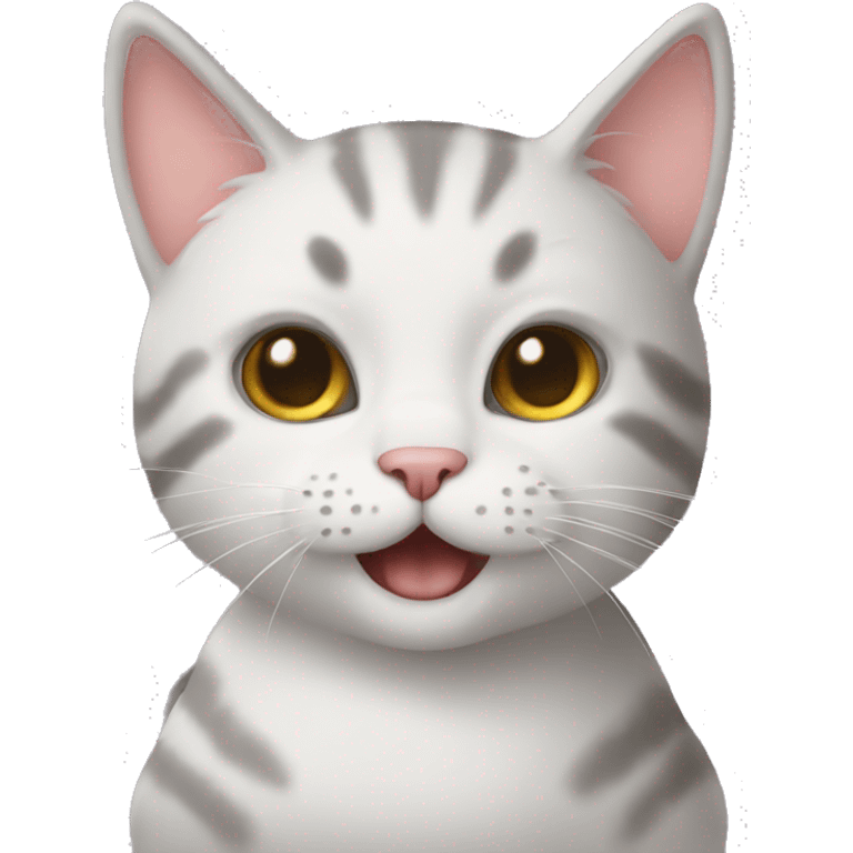 Kitty saying miaou emoji