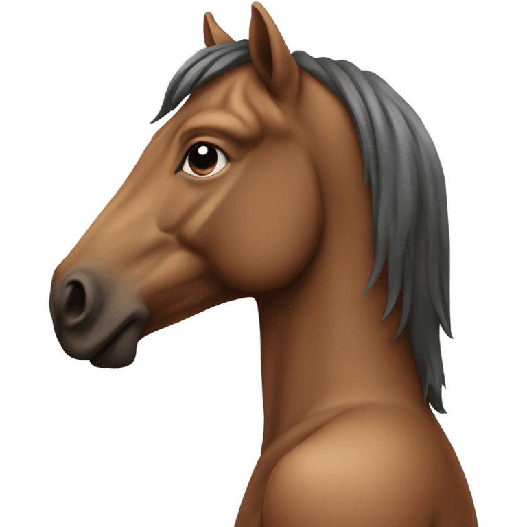 Human body with a horse’s head emoji