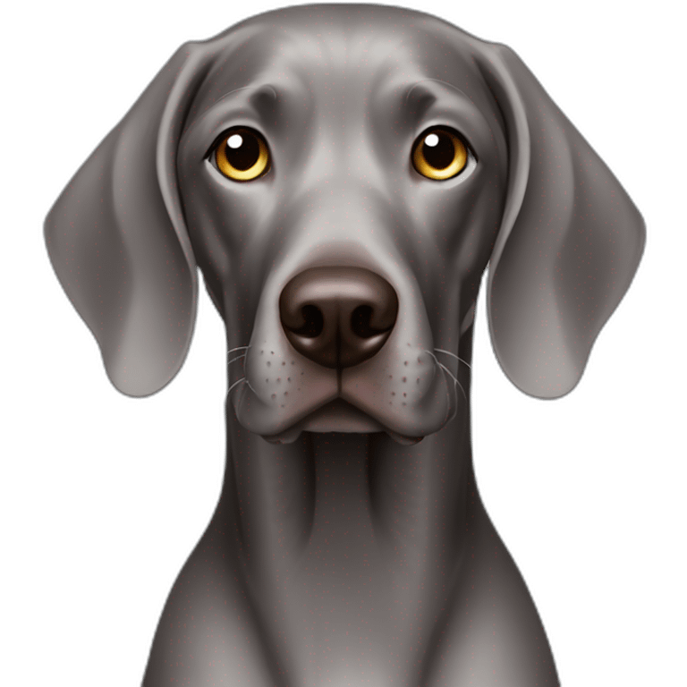 blue eyed weimaraner emoji