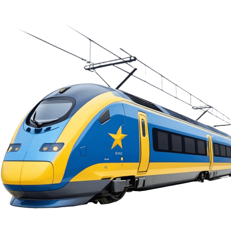 Eurostar - Eurostar International (Model Year: 2020) (Iconic colour: Blue and yellow) emoji