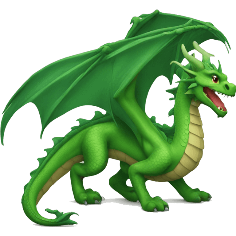 Western style green dragon  emoji