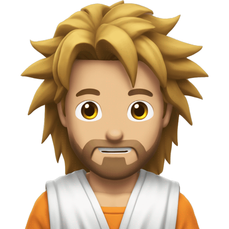 Jesucristo con cabello de Goku emoji