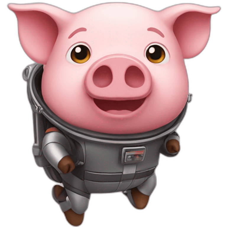 pig with jetpack emoji