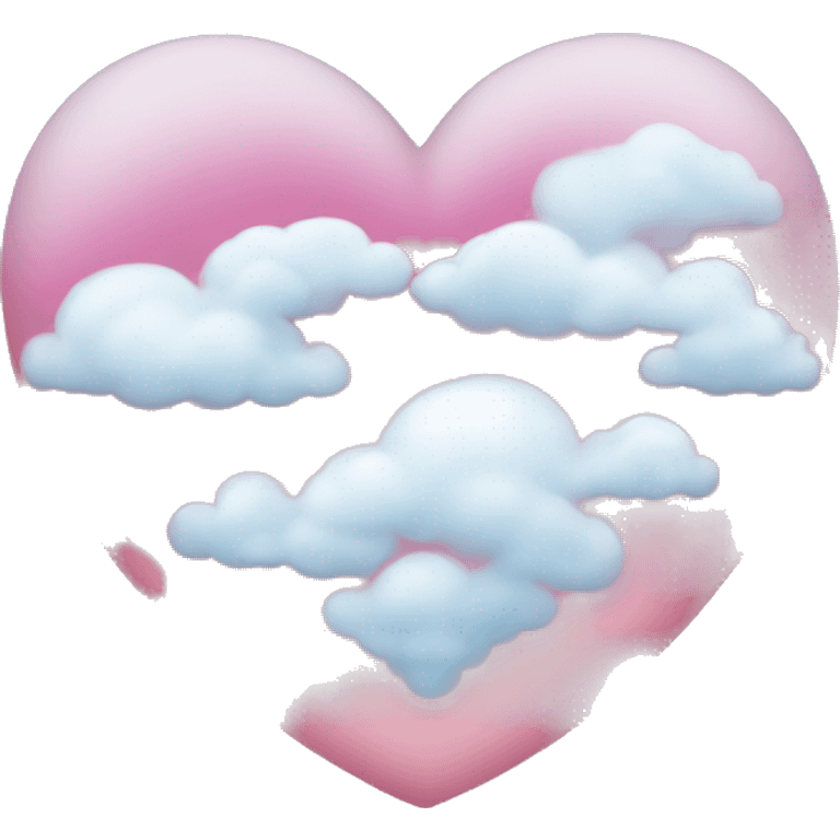 Heart with cloud emoji