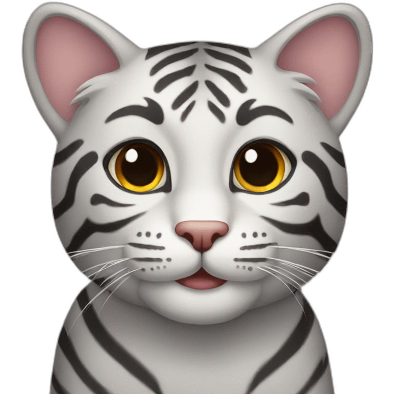 Gray Tiger cat emoji