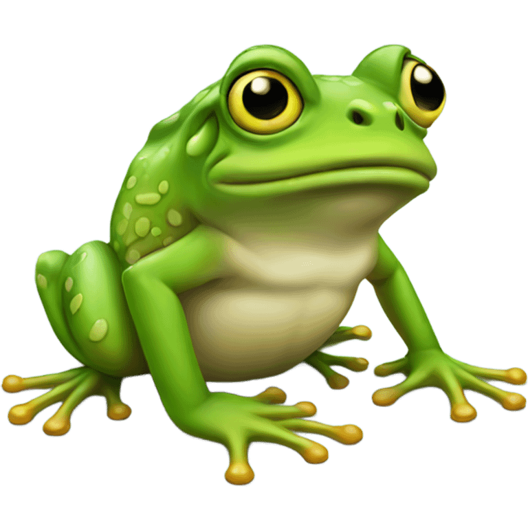 Cool frog emoji