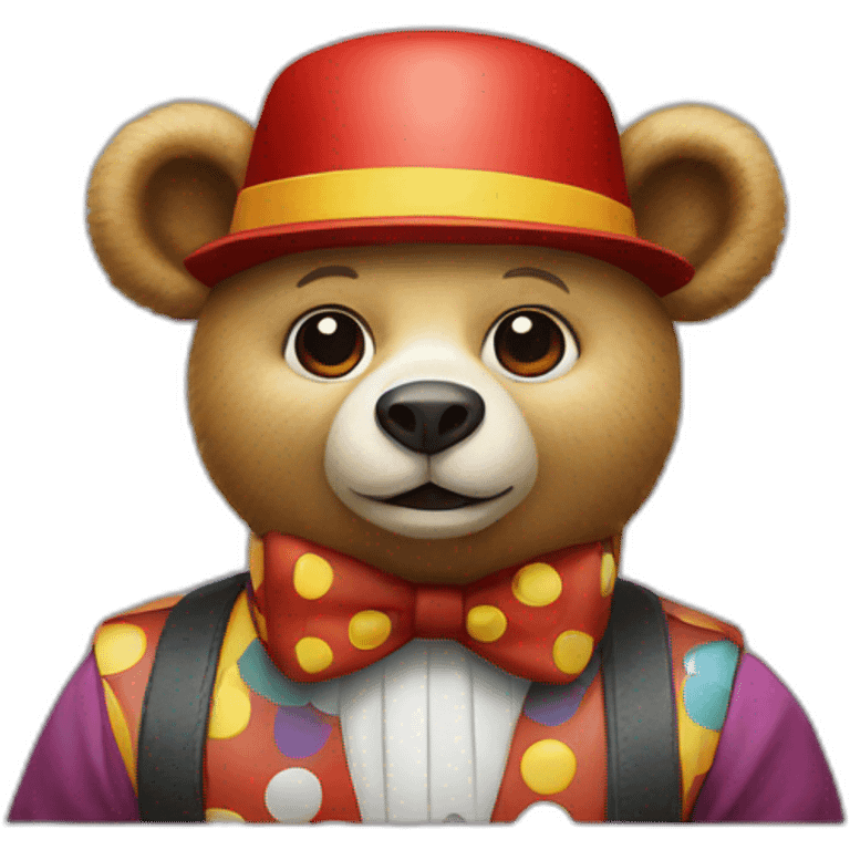 clown bear in audi automobile emoji