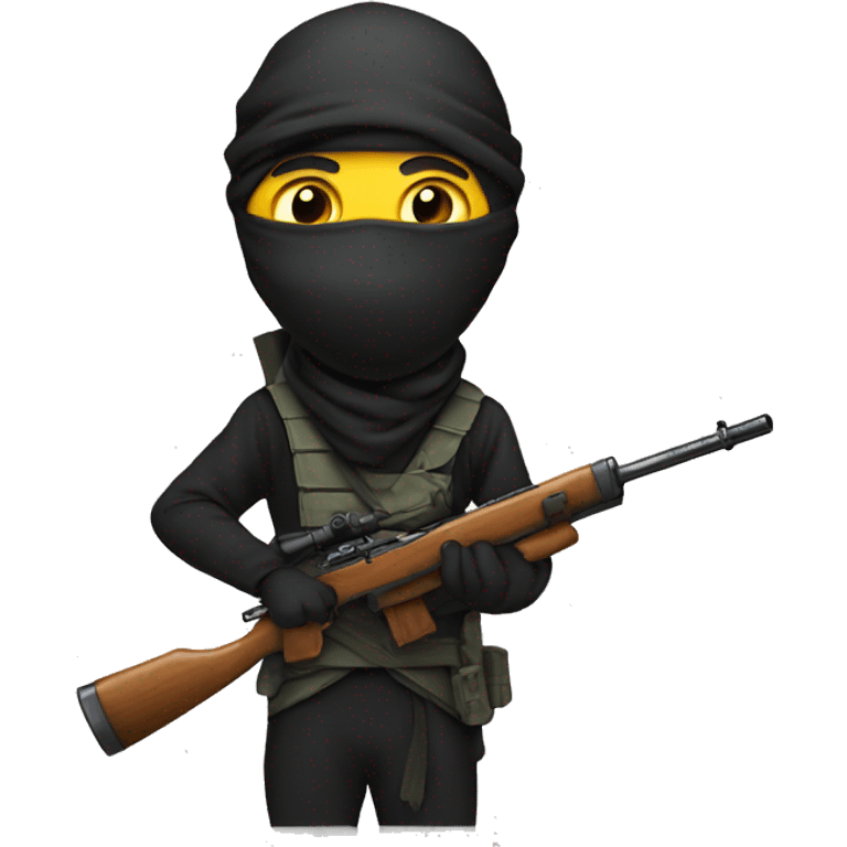 ninja holding a sniper emoji