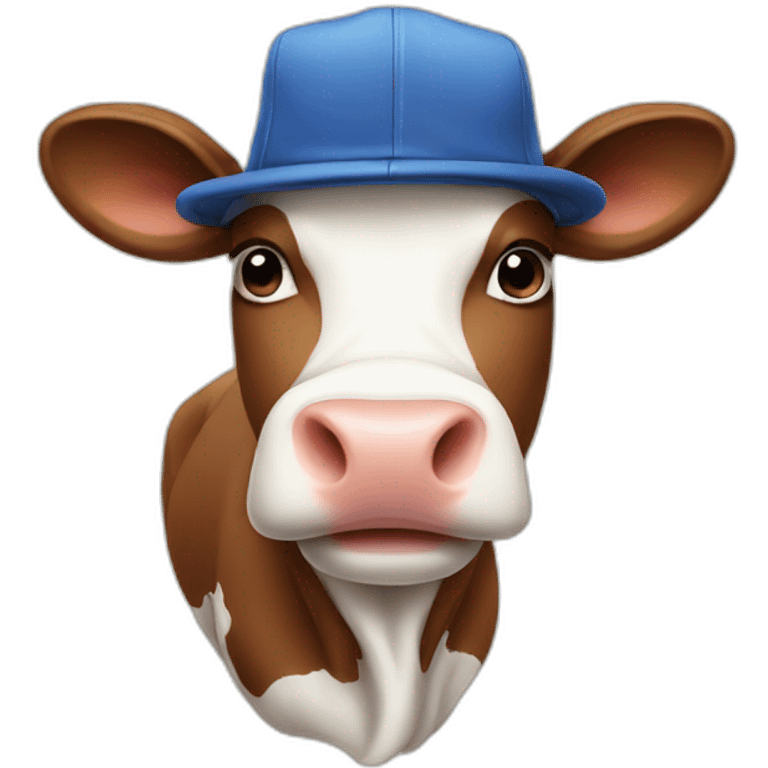 cow with cap emoji