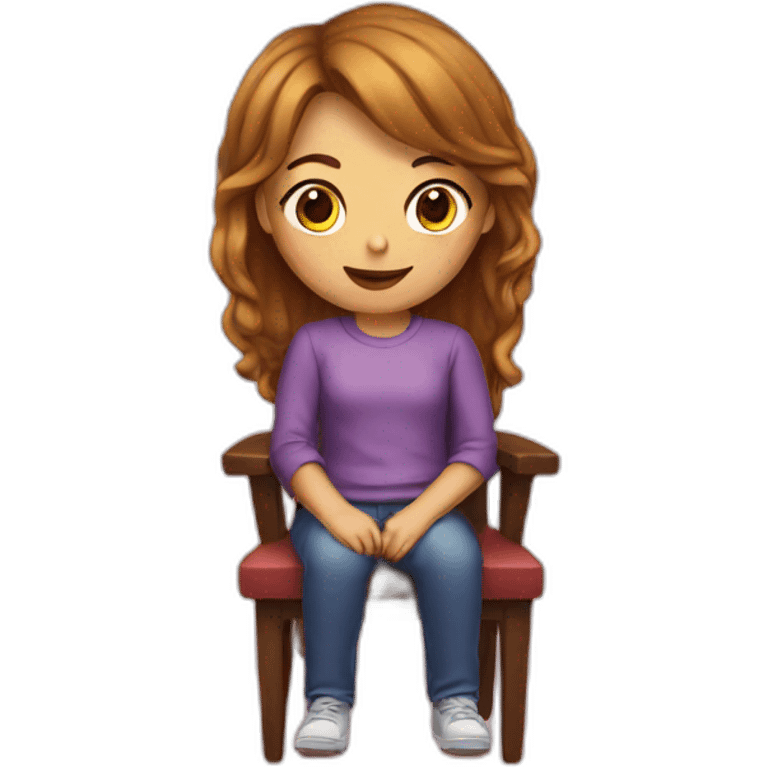 Girl chair emoji