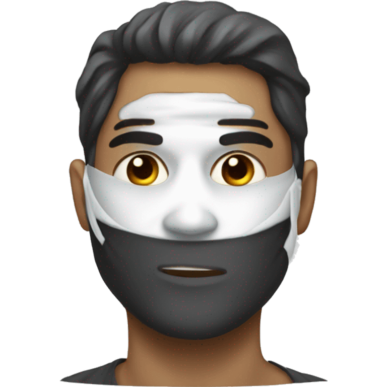 attractive man in ghost face mask  emoji