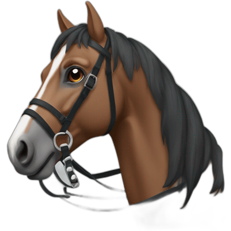 Cheval sûrs cavalière emoji