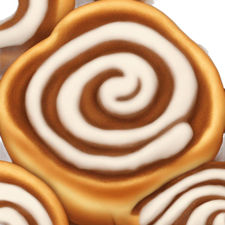 Cinnamon bun no icing  emoji