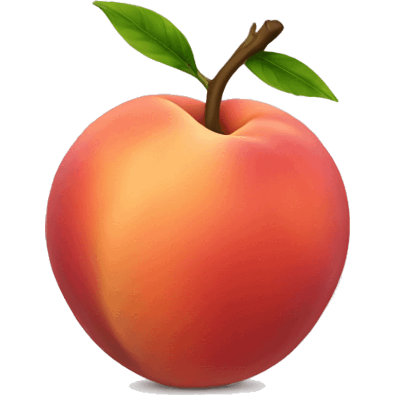 red peach emoji