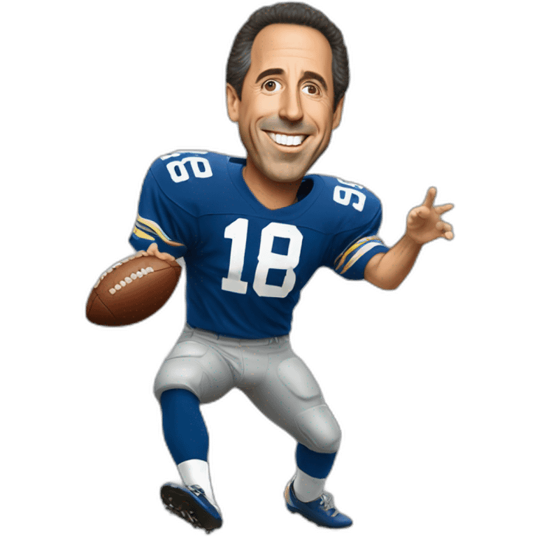 jerry seinfeld playing football emoji