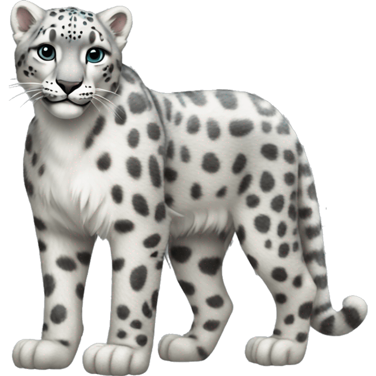 Snow Leopard Full Body emoji