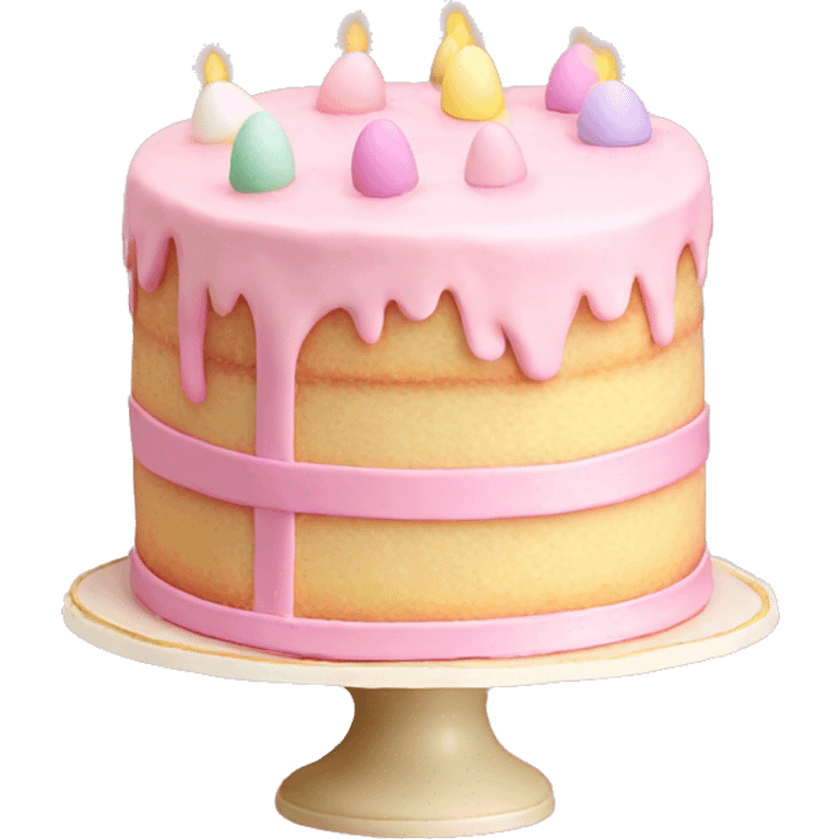 easter light pink cake emoji