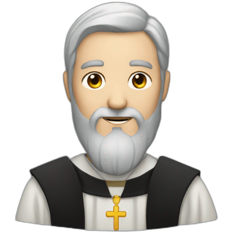 priest with long beared emoji