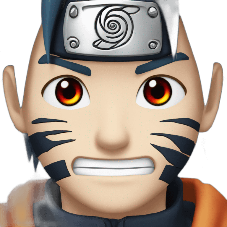 Naruto with sharingan eyes emoji