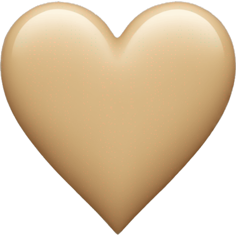 Beige heart emoji