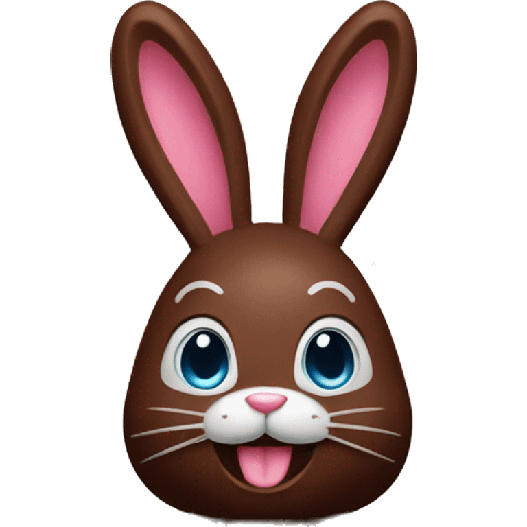 chocolate easter bunny emoji