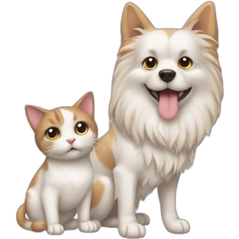 Chien et chat emoji