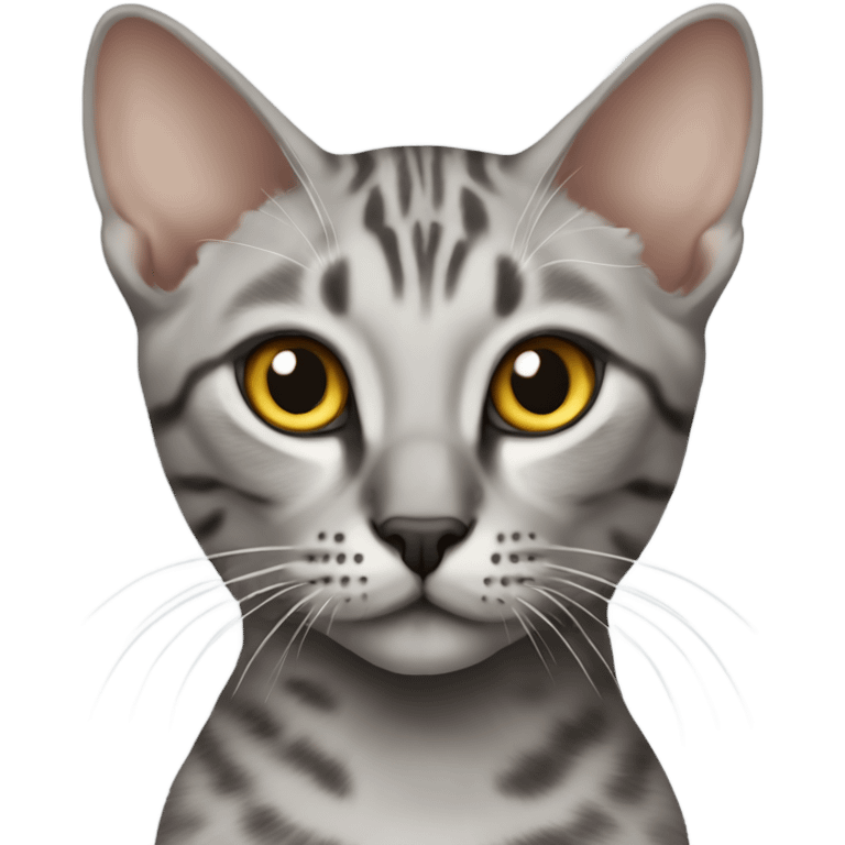 Egyptian Mau kitty body emoji