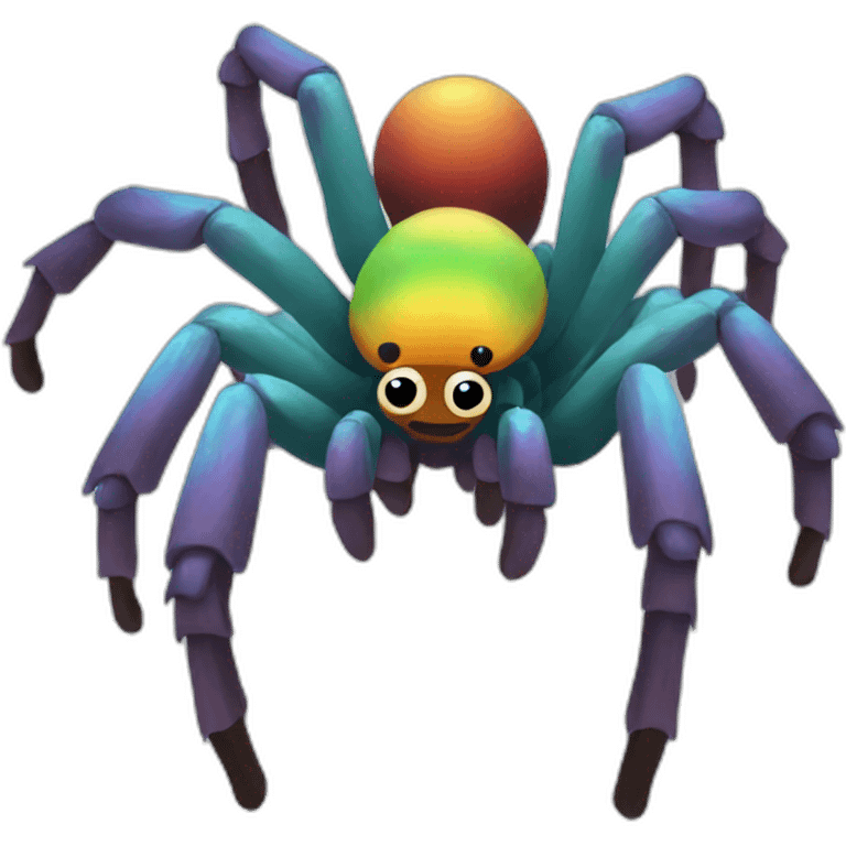 Rainbow Tarantula Full Body emoji