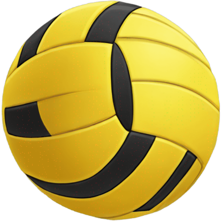 yellow colored volleyball emoji