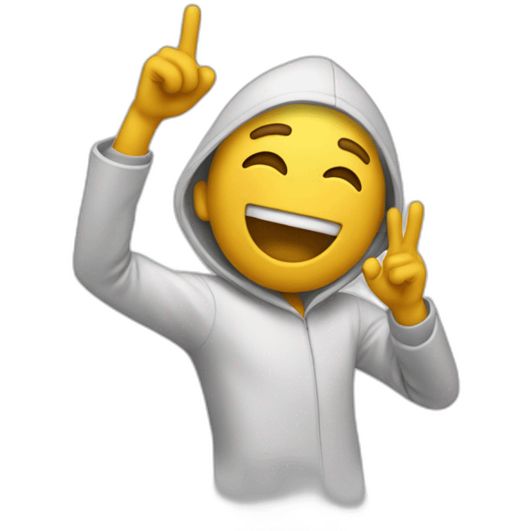 Une personne qui dab emoji