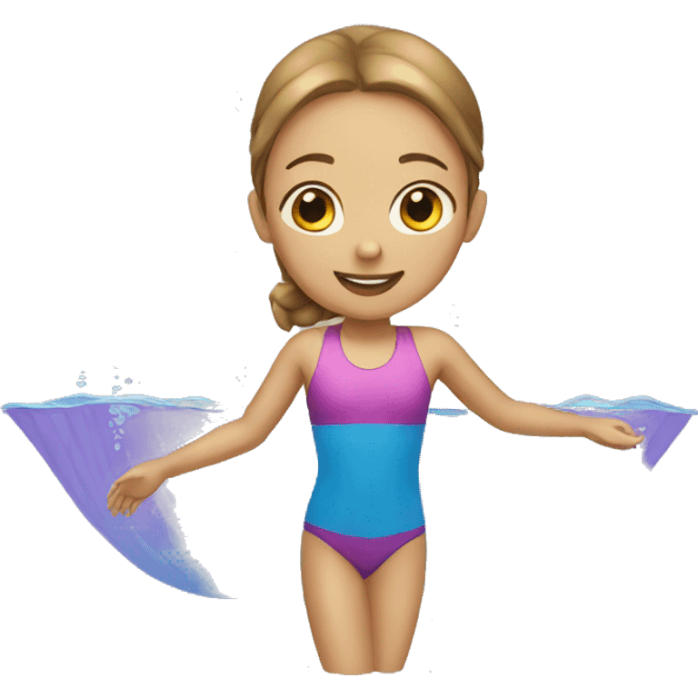 girl swimming emoji