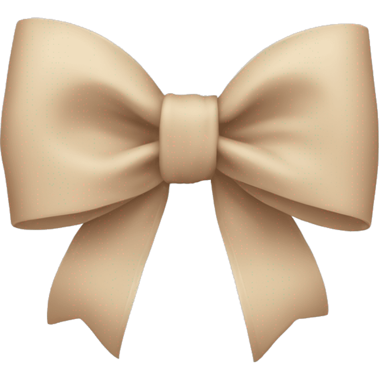 Beige bow emoji