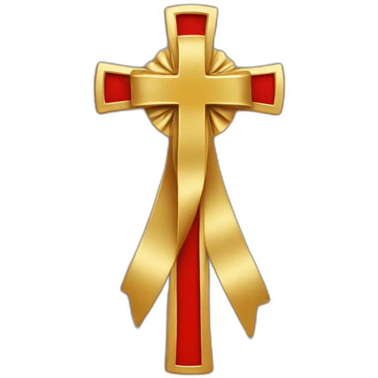 protestant Cross & Ribbon emoji