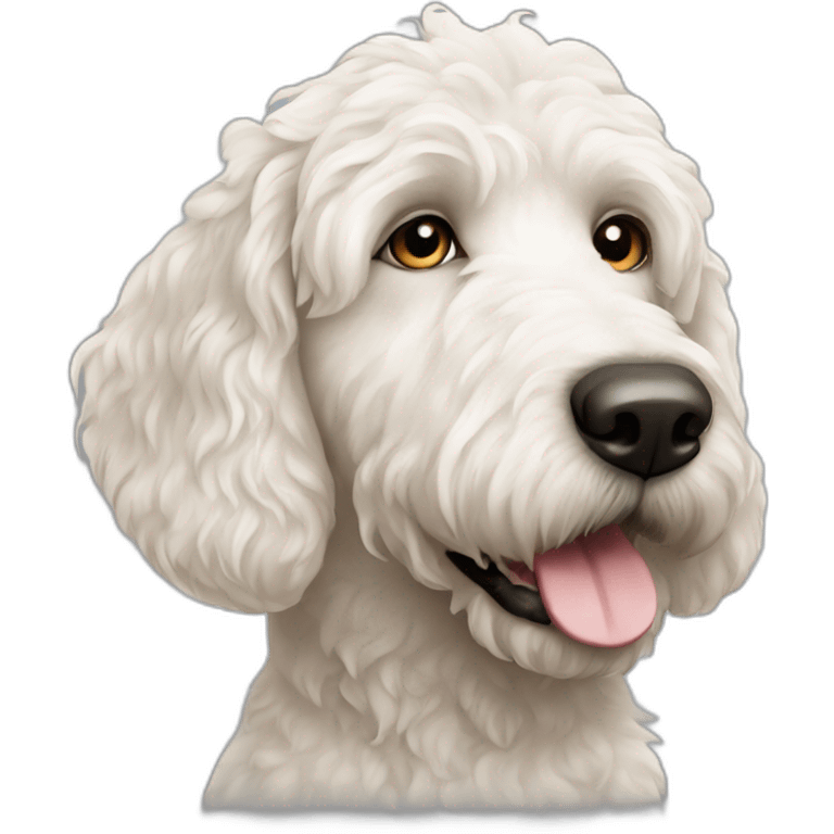 white-labradoodle-with-black-spot-around-left-eye emoji