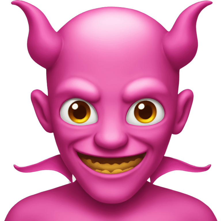 Pink devil emoji  emoji