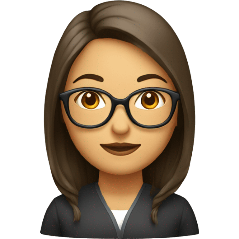 MUJER MOROCHA CON LENTES Y GRADUADA  emoji