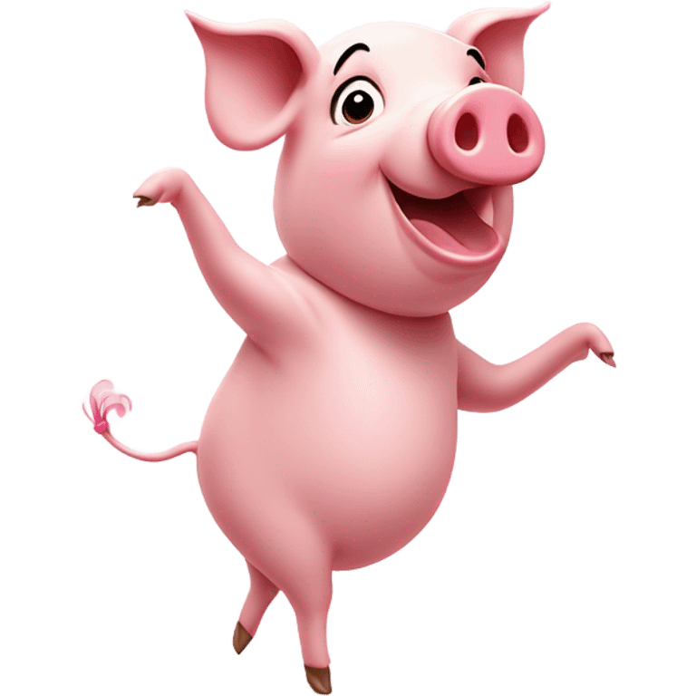 Balerina pig emoji